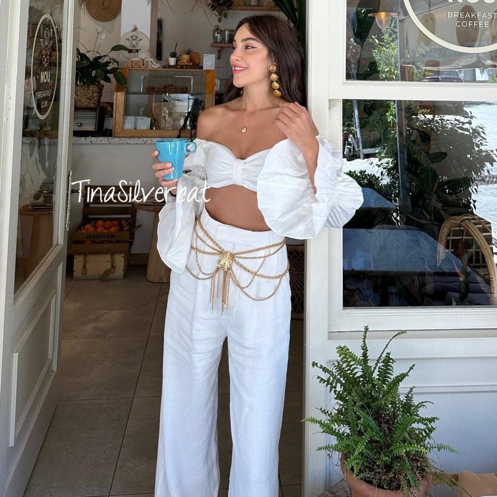 Zara Metallic Belt NWT